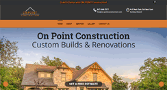 Desktop Screenshot of onpointconstructioninc.com